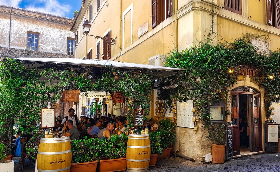 Włoska restauracja w Rzymie